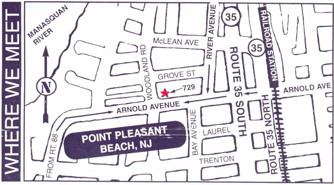 Map of where we meet.